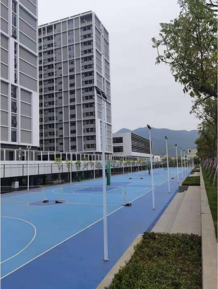 深圳技術(shù)大學籃球場施工案例